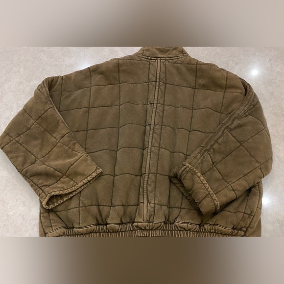 Free People Dolman Quilted Knit Jacket In Sea Spray Size XL - Picture 10 of 13